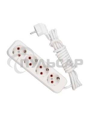 Удлинитель 4х2м с заземл. 16А IP20 Lezard 720-0402-401