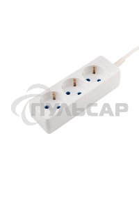 Удлинитель PROconnect 3 гнезда, 3 м, 3х0.75 мм², с/з, белый