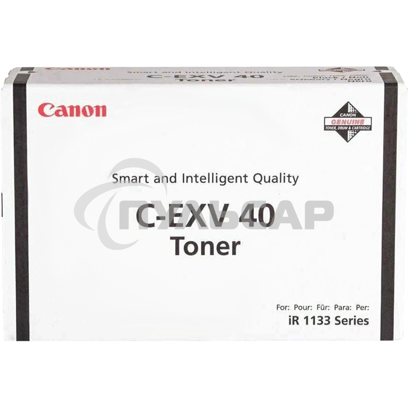 Картридж лазерный Canon C-EXV40 TONER BK EURC-EXV40 3480B006 черный (6000стр.) для Canon iR1133/1133A/1133iF