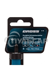Отвертка, PZ2x100 мм, S2, 3к ручка Gross
