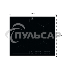 Индукционная варочная панель Electrolux CIV634 на 4 конфорки, cтеклокерамика, мощность: 7200 Вт, независимая установка, слайдерное управление,размеры (ШхГ): 59x52 см