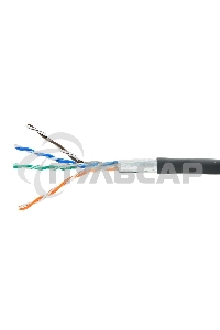 Кабель Cablexpert FPC-5051E-4-CU-OUT, FTP outdoor 4x2x0.51, медный, FLUKE TEST, кат.5e, однож., 305м, катушка, черный