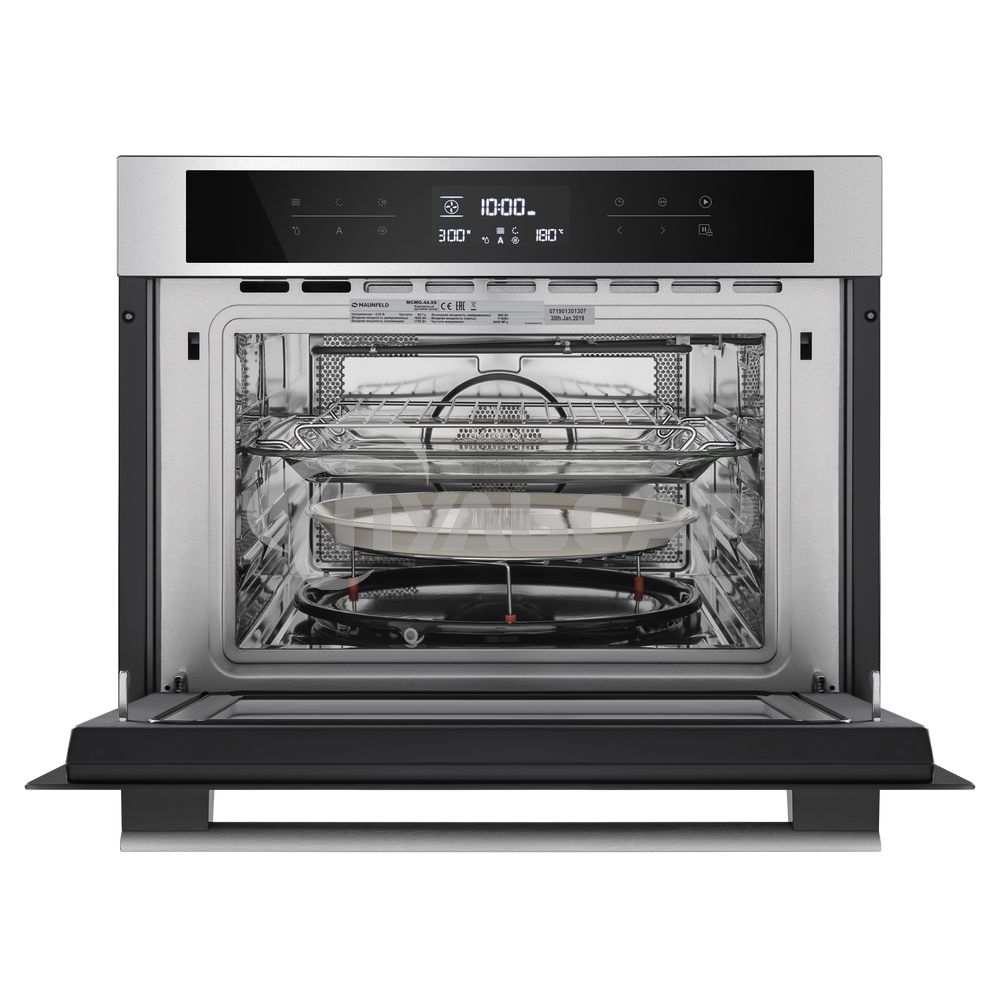 Шкаф духовой электрический с функцией СВЧ Maunfeld MCMO.44.9S, встраиваемый