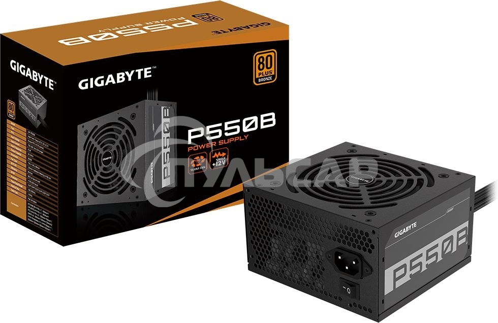 Блок питания Gigabyte GP-P550B, 550Вт, 80 PLUS Bronze, 120мм, черный