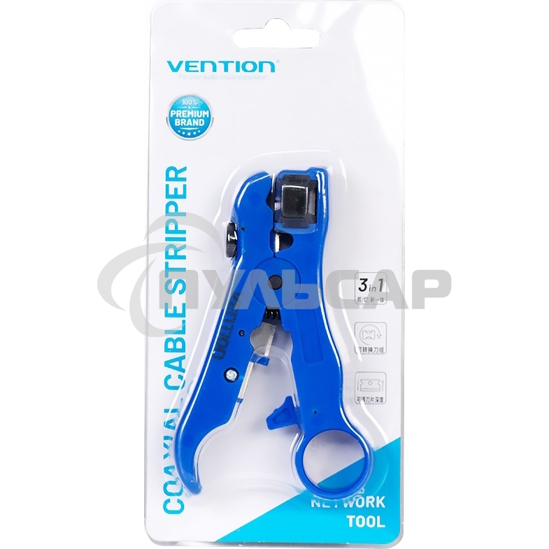 Мультифункциональный инструмент для зачистки коаксиального кабеля Vention