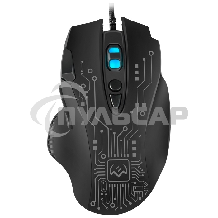 Мышь проводная SVEN RX-G715 черный, 3200 dpi, USB, кнопки - 8