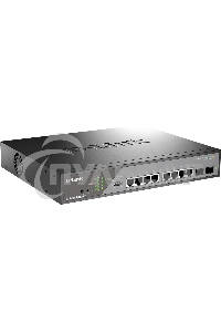 Сетевой коммутатор Smart L2 Surveillance Switch 8х1000Base-T PoE 802.3bt 90W, 2x1000Base-X SFP, PoE Budget 242W, Long-range PoE up to 250m