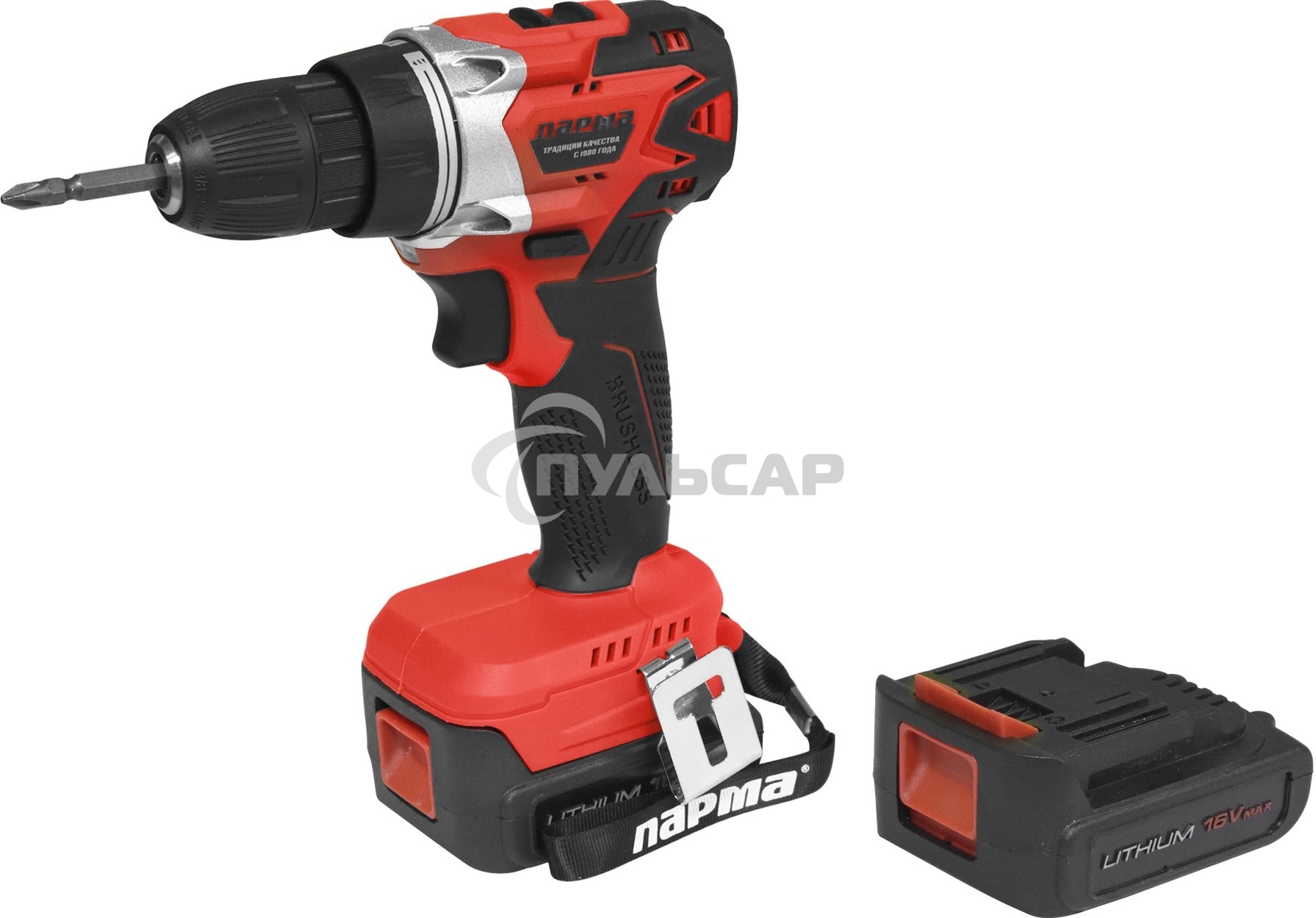 Дрель-шуруповерт Парма акк. ДША-02А-2016/2Li 02.021.00010