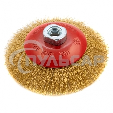 Кордщетка Matrix для ушм 125 мм м14 ''тарелка'' витая проволока