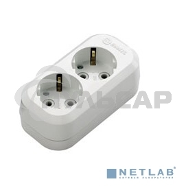 Колодка удлинителя 2 гнезда с заземлением MAKEL MGP111