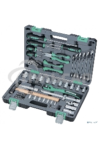 Набор инструментов STELS 14113 1/2'' cr-v s2 усиленный кейс 58предм.