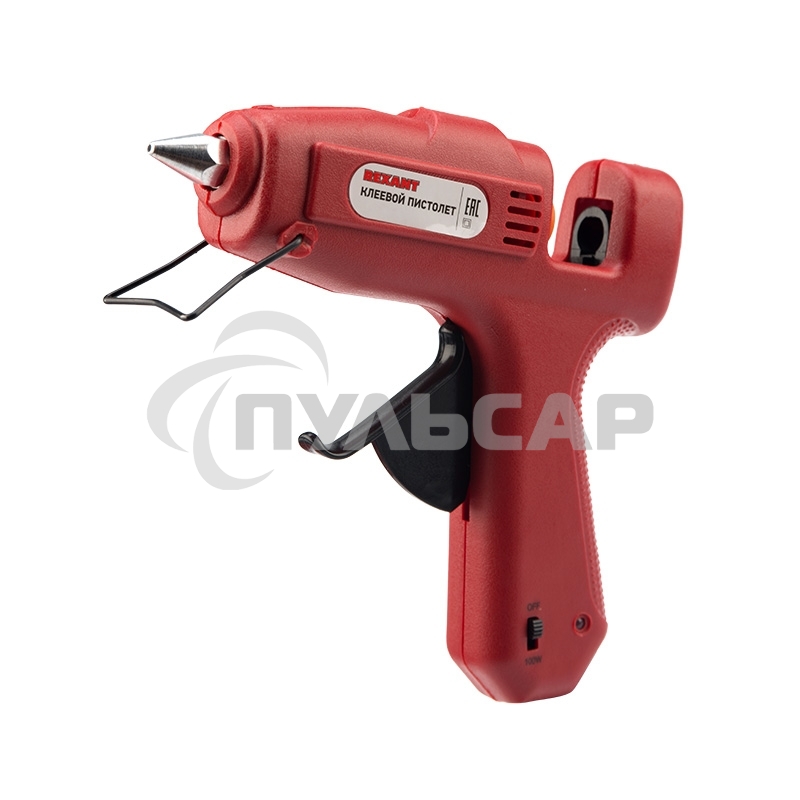 Пистолет клеевой Rexant, 100 Вт, Ø11 мм, с кнопкой, блистер