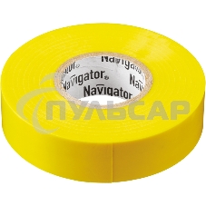 Изолента ПВХ Navigator 19мм (рул.20м) жел. NIT-A19-20/Y Изолента ПВХ Navigator 19мм (рул.20м) жел. NIT-A19-20/Y