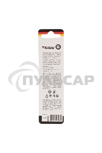 Сверло по металлу 5,0 мм HSS (1 шт. в упаковке) DIN 338 Kranz