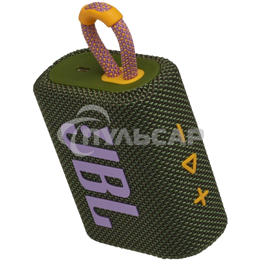 Портативная акустика JBL GO 3, зеленый