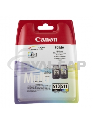 Картридж струйный PG-510/CL-511 (2970B010), для Canon PIXMA MP240/260/480, MX320/330, 3 цвета, 244 стр.