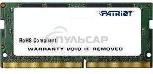 Оперативная память Patriot Signature, DDR4, 8Gb (1x8 Gb), 2133 MHz, CL15, SO-DIMM