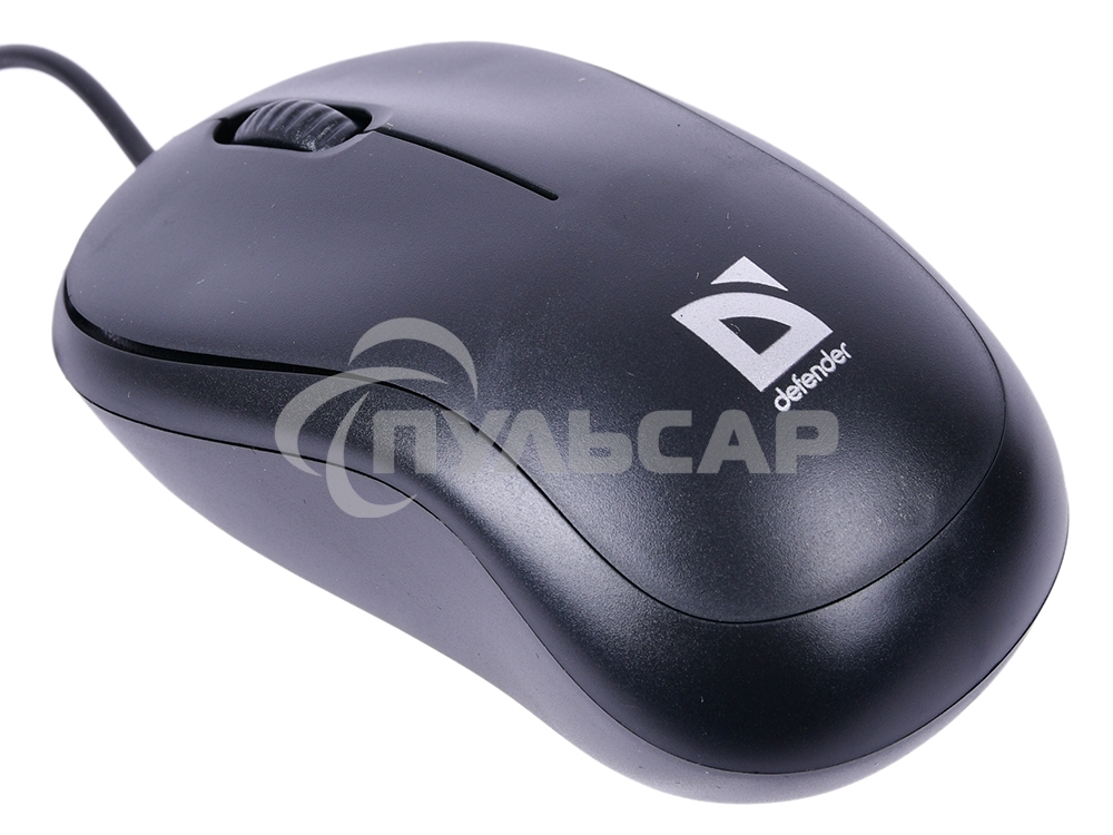 Мышь проводная Defender Patch MS-759 черный, 1000 dpi, USB, кнопки - 3