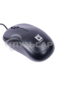 Мышь проводная Defender Patch MS-759 черный, 1000 dpi, USB, кнопки - 3