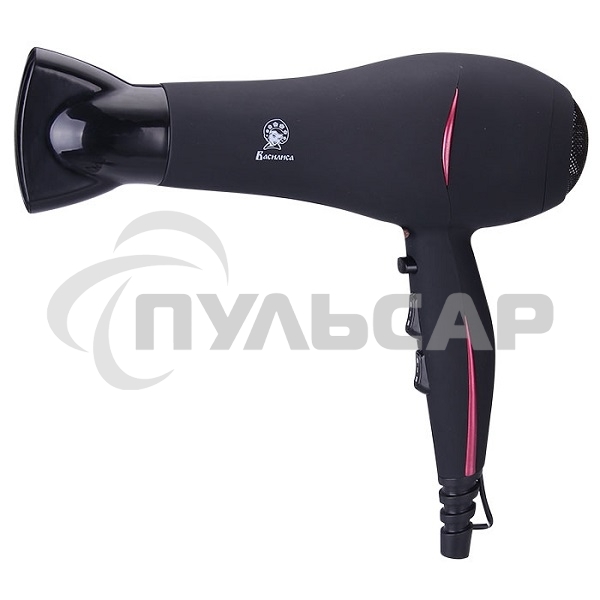 Фен ВАСИЛИСА ФН6-2200 черный с малиновым, 2200Вт