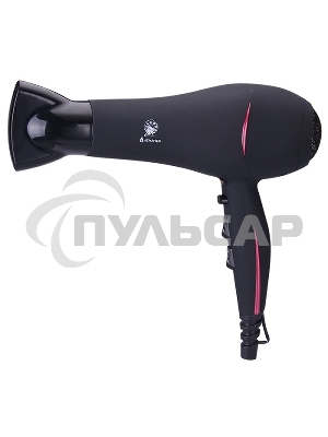 Фен ВАСИЛИСА ФН6-2200 черный с малиновым, 2200Вт