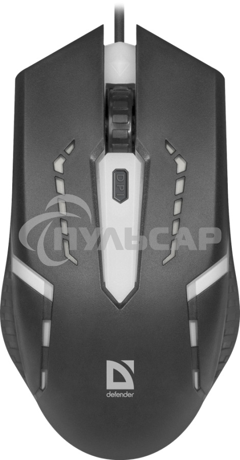 Мышь проводная Defender Hit MB-601 черный, 1200 dpi, USB, кнопки - 4