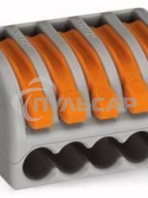 Клеммник 5х(0.08-2.5) WAGO 222-415