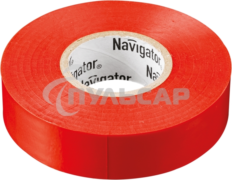 Изолента ПВХ Navigator 19мм (рул.20м) красн. NIT-A19-20/R