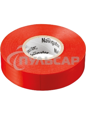 Изолента ПВХ Navigator 19мм (рул.20м) красн. NIT-A19-20/R