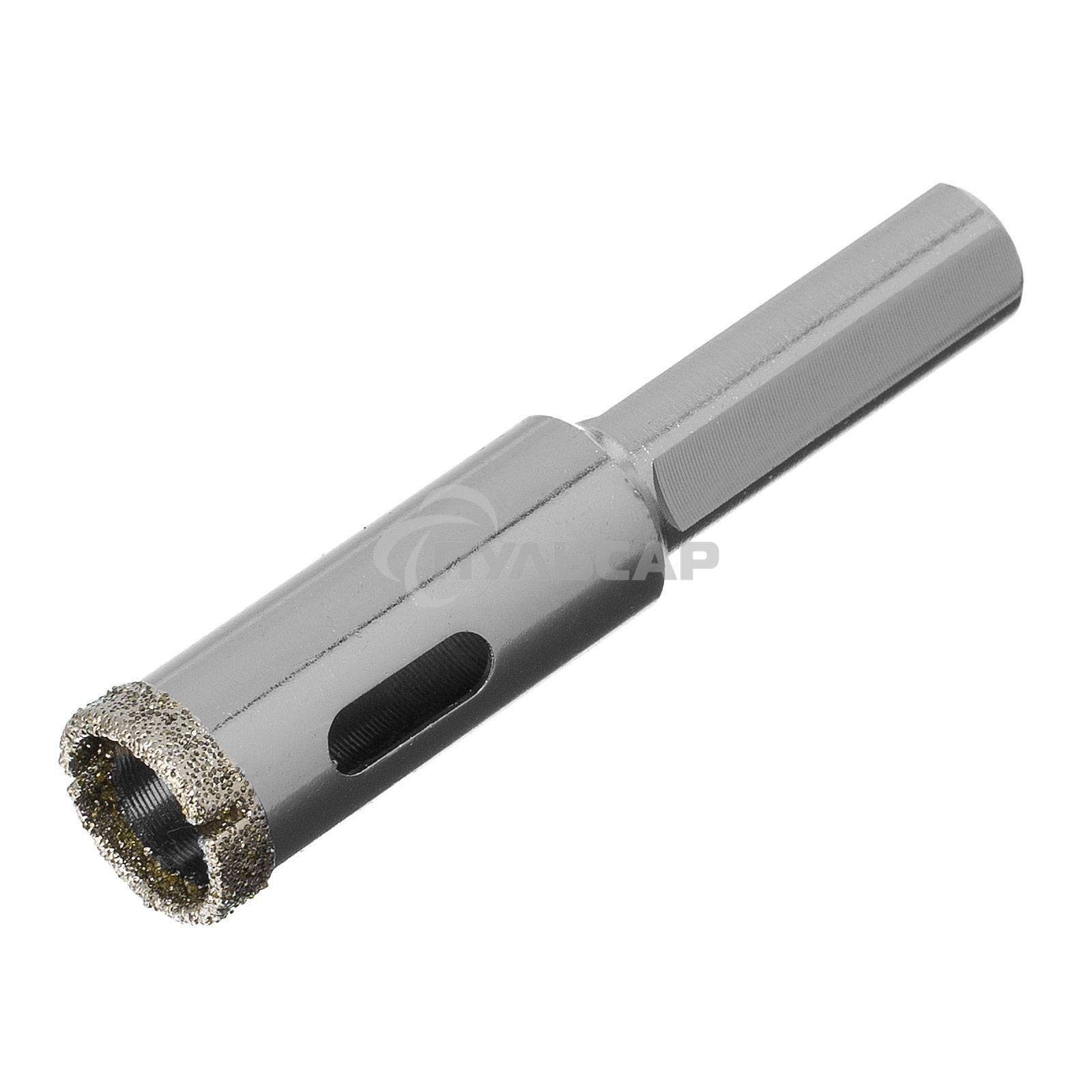 Сверло алмазное Matrix по керамограниту, 14 х 67 мм, 3-гранный хвостовик