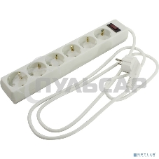 Сетевой фильтр ExeGate EX266866RUS SP-6-1.5W (6 розеток, 1.5м, евровилка, белый)