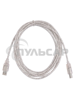 Кабель USB2.0 Buro USB2.0-AM/BM-3-TRANS USB A (m)/USB B (m) 3м