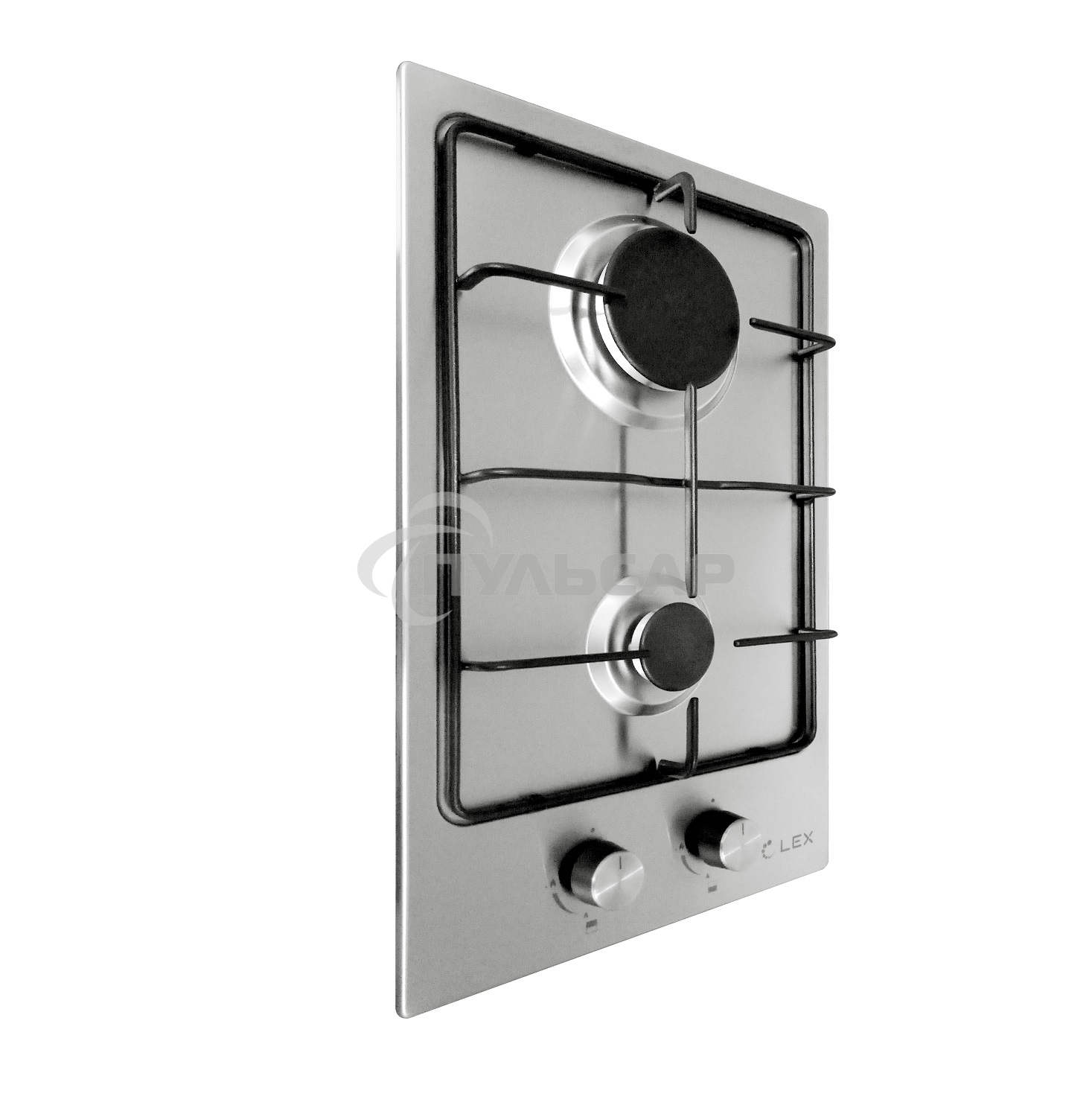 Газовая варочная панель LEX GVS 320 IX1000/3000Вт 2конфорки нерж.сталь