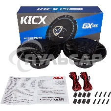 Колонки автомобильные Kicx GX-165 140Вт 92дБ 4Ом 16.5см (6 1/2дюйм) (ком.:2кол.) коаксиальные трехполосные