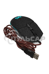 Мышь проводная ExeGate SL-9066 черный, 2400 dpi, USB, кнопки - 6