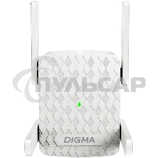 Повторитель беспроводного сигнала Digma D-WR400 AC1200 10/100BASE-TX/Wi-Fi белый
