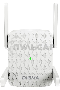 Повторитель беспроводного сигнала Digma D-WR400 AC1200 10/100BASE-TX/Wi-Fi белый