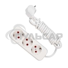 Удлинитель 3х3м с заземл. 16А IP20 Lezard 720-0303-301