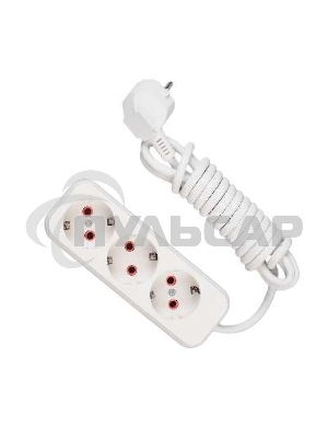Удлинитель 3х3м с заземл. 16А IP20 Lezard 720-0303-301