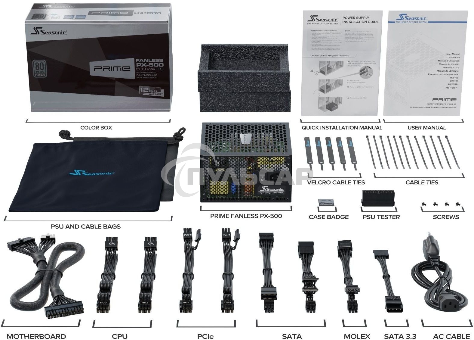 Блок питания SEASONIC PRIME Fanless PX-500 SSR-500PL