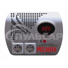 Стабилизаторы напряжения Ресанта АСН-1 000 Н2/1-Ц 63/6/13 Стабилизатор 2 роз, 220В±8%, Габариты 260х200х110, Вес 3,7кг