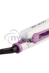 Щипцы для волос Galaxy Line GL 4516, фиолетовый, 45 Вт, максимальная температура 200°С, система ультразвукового распыления воды, съемный резервуар для воды, нагр. элемент с защитой от перегрева, пластины с керам. покрытием, ЖК-дисплей с индикацией темпера