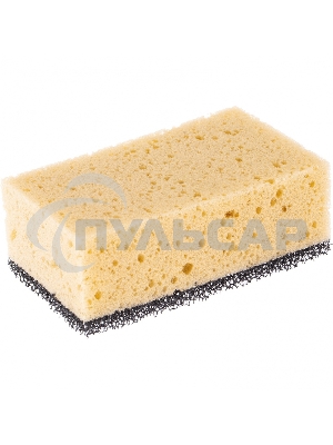 Губка крупнопористая комбинированная для удаления эпоксидной затирки 160х95х60 мм, Россия Сибртех