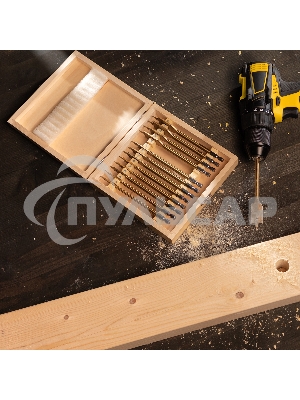 Набор сверл Matrix перовых по дереву, 6-8-10-12-13-14-16-18-19-20-22-24-25 мм 13 шт дерев