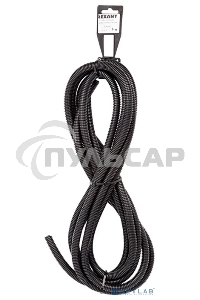 Трубa автомобильная гофрированная ПП Rexant, Ø4,6 мм, разрезная, бухтa 5 м/уп.