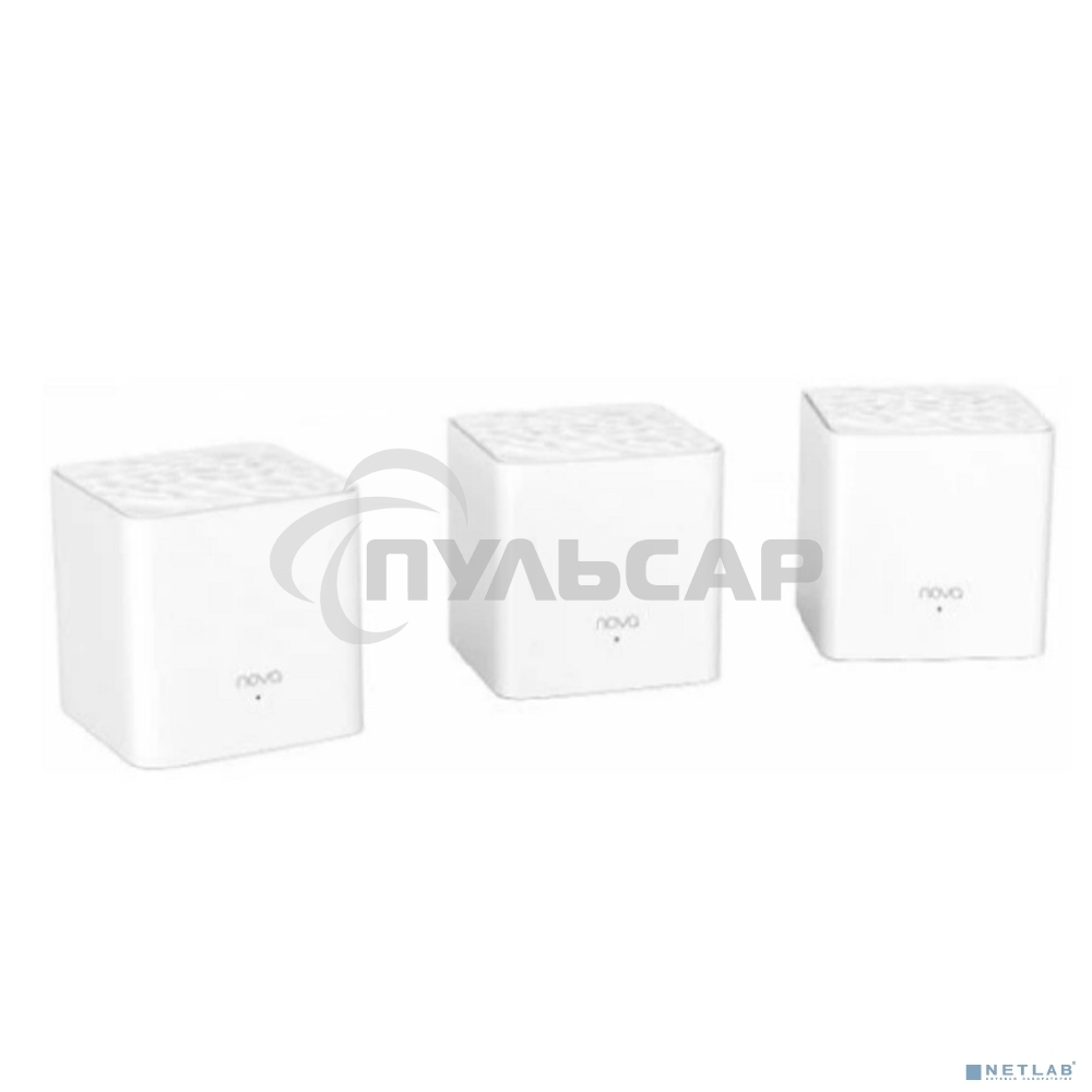 Двухдиапазонная Wi-Fi Mesh система Tenda nova MW3 (3 роутера) АС1200, 2 порта fast ethernet RJ45