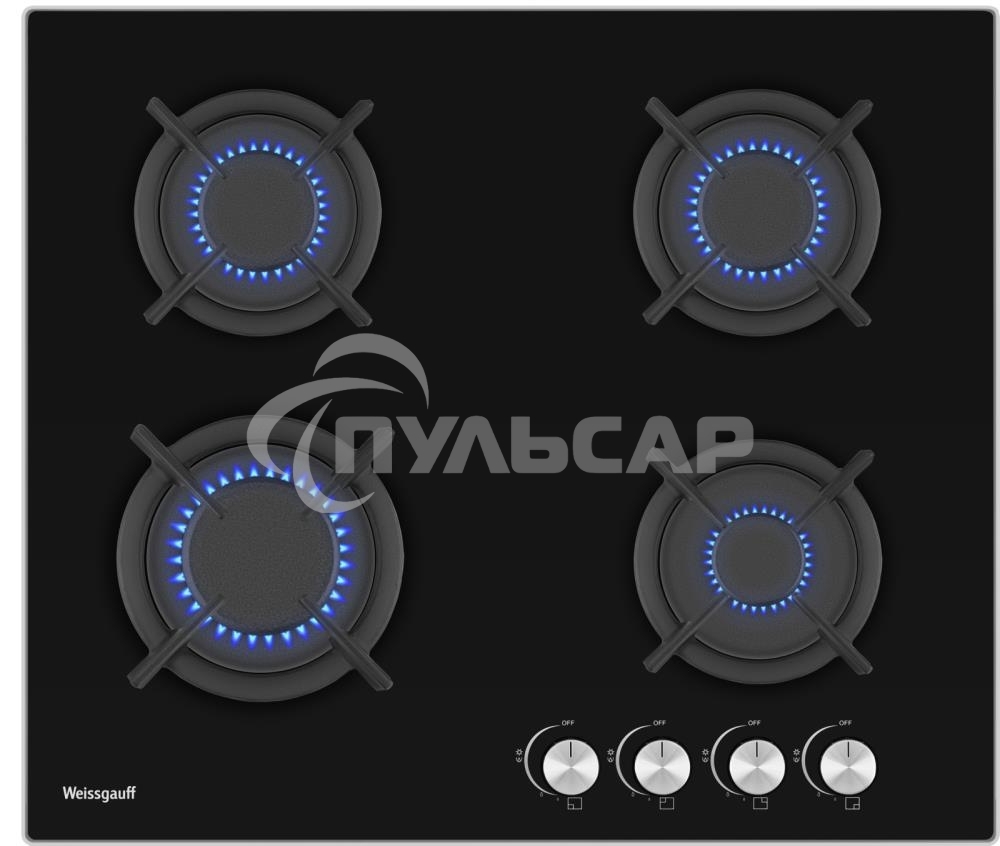 Газовая варочная панель Weissgauff HG 640 BG