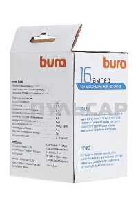 Сетевой фильтр Buro 100SH-W (1 розетка) белый (коробка)