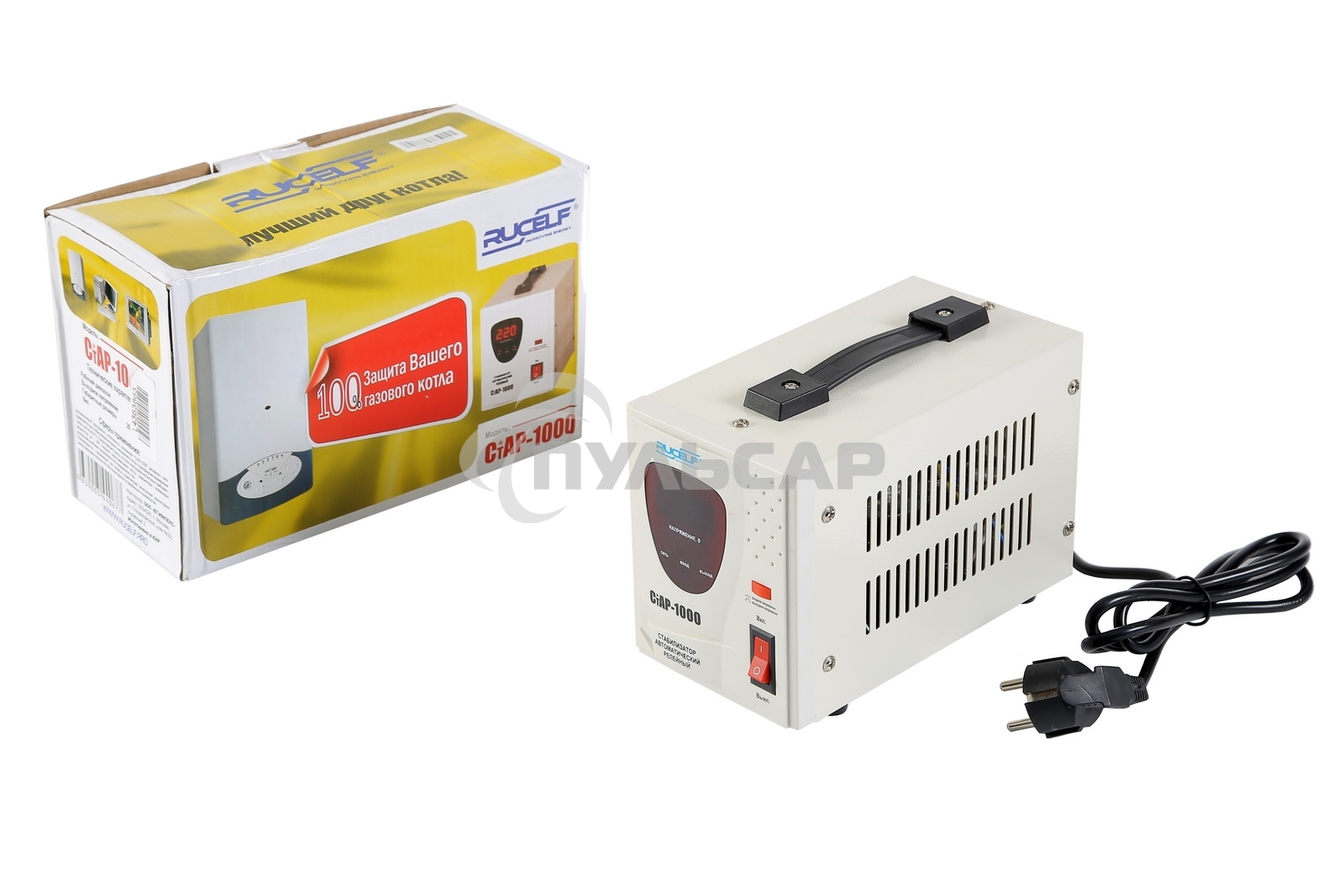 Стабилизатор напряжения Rucelf СтАР-1000 1кВА однофазный белый