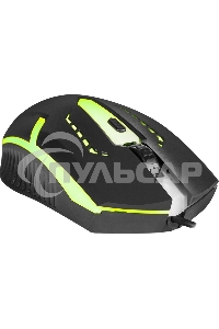 Мышь проводная Defender Hit MB-601 черный, 1200 dpi, USB, кнопки - 4